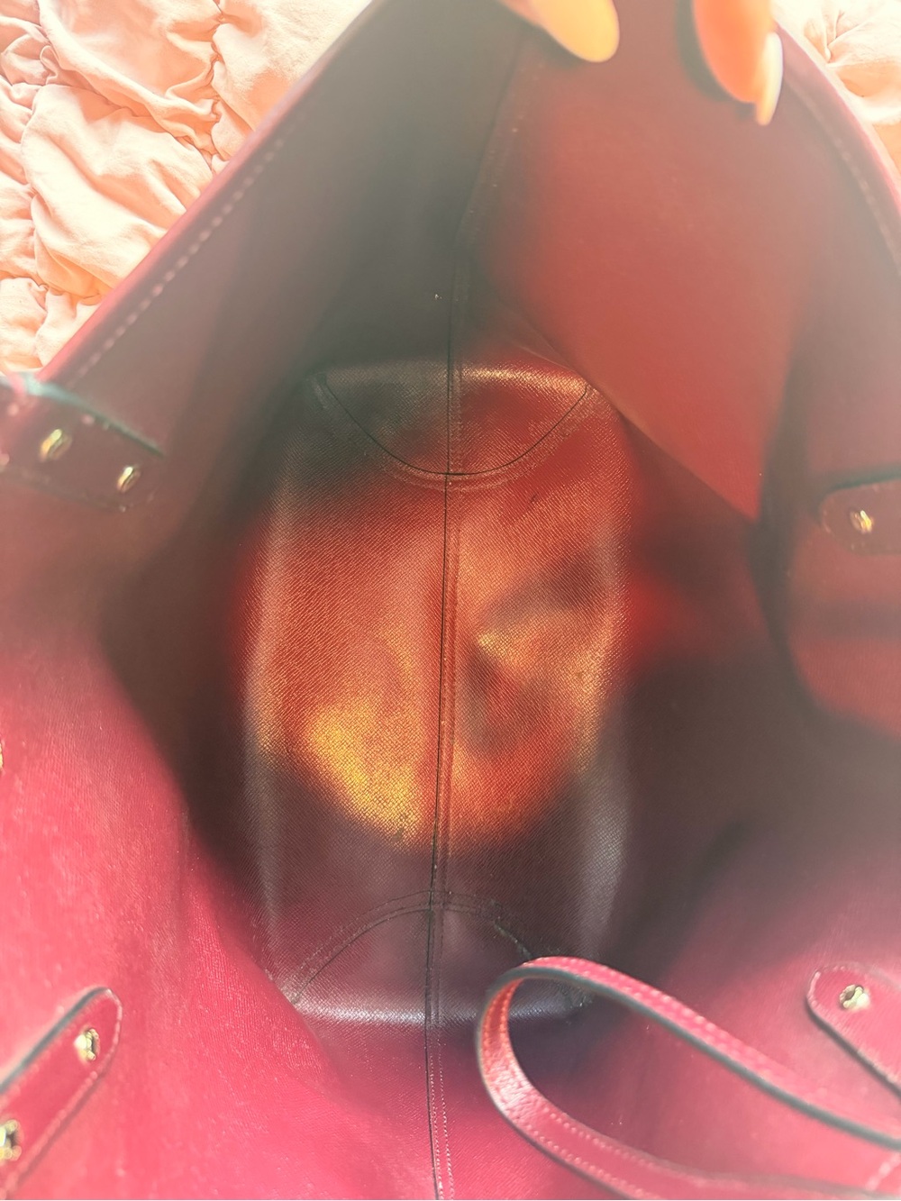Coach Burgundy Tote Bag - Picture 7 of 16